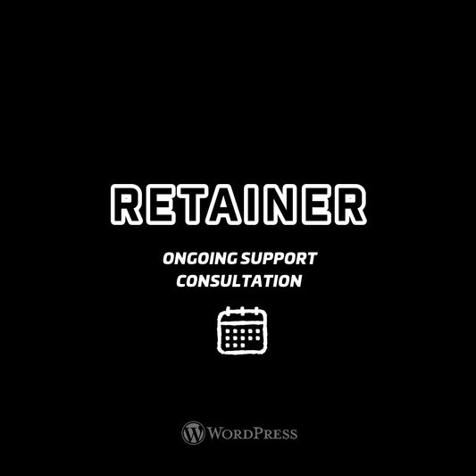 Package 6: WordPress Retainer - Your On-Call WordPress Experts for Monthly Consultation, Analysis, and Unlimited Support